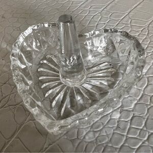 Heart-Shaped Glass Ring Holder